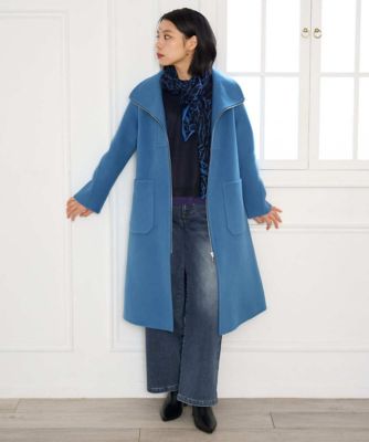 Pure Super100sリバービルドネックロングコート