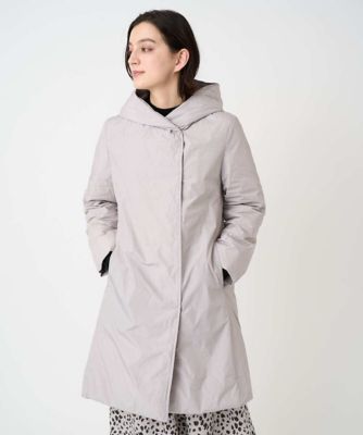 ＜GEORGES RECH (Women/小さいサイズ)＞ステッチレスシャンブレーロングダウンコート