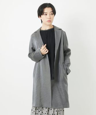 ＜GEORGES RECH (Women/小さいサイズ)＞メタリックツイルロングコート