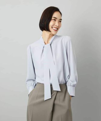 小さいサイズ］ボウタイブラウス | MICHELKLEIN(Women/小さいサイズ