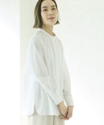 専用 デザインワークス 翁安芸 ストレッチ ブロード タックスリーブ ブラウス DESIGNWORKS×翁安芸〛ストレッチブロードタックスリーブブラウス 翁