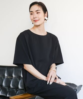 MICHELKLEIN(Women/小さいサイズ)/ミッシェルクラン ［小さいサイズ］クルーネック　ＴＥＥブラウス（接触冷感／セットアップ対応）