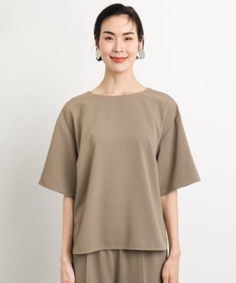 ［小さいサイズ］クルーネック　ＴＥＥブラウス（接触冷感／セットアップ対応）