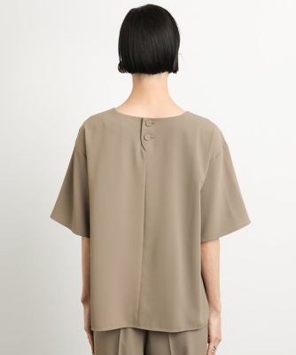 ［小さいサイズ］クルーネック　ＴＥＥブラウス（接触冷感／セットアップ対応）