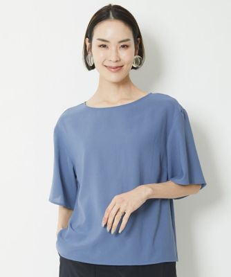＜MICHELKLEIN(Women/小さいサイズ)＞［小さいサイズ］ドライタッチブラウス（定番素材）