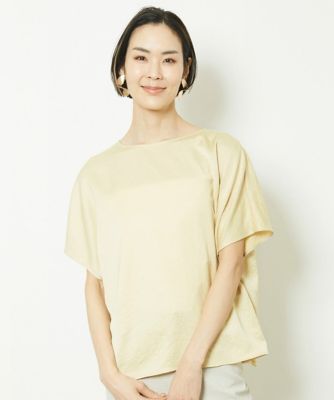 ＜MICHELKLEIN(Women/小さいサイズ)＞［小さいサイズ］アンティークサテンブラウス（セットアップ対応）