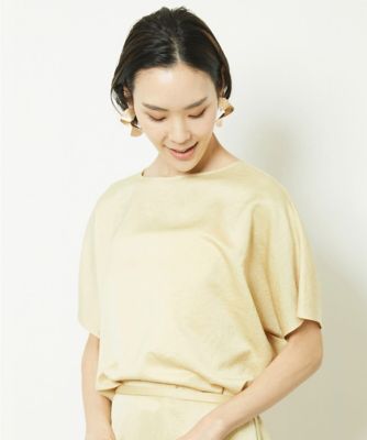 ［小さいサイズ］アンティークサテンブラウス（セットアップ対応）