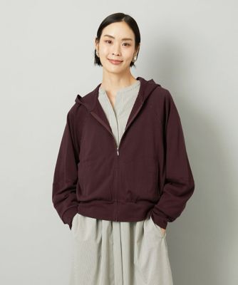 ＜MICHELKLEIN(Women/小さいサイズ)＞［小さいサイズ］シアー裏毛アクセントラメパーカー