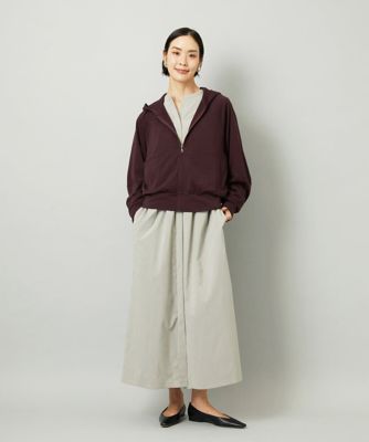 小さいサイズ］シアー裏毛アクセントラメパーカー | MICHELKLEIN(Women