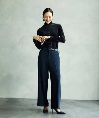 小さいサイズ］シアーベロアクルーネックカーディガン | MICHELKLEIN