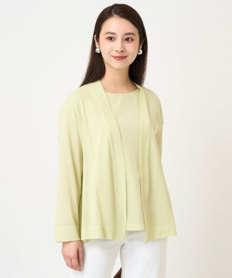 小さいサイズ］ミドル丈シアーカーディガン（日よけ／冷房対策に