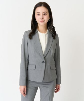 ［小さいサイズ］ストレッチテーラードジャケット（セットアップ対応／２サイズあり／裏地なし）