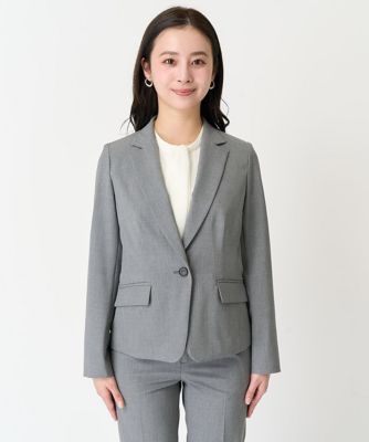 ［小さいサイズ］ストレッチテーラードジャケット（セットアップ対応／２サイズあり／裏地なし）
