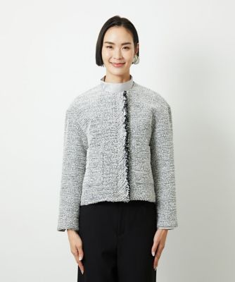 【NEW】ミッシェルクラン（MICHEL ）/[小さいサイズ]ファンシーツイードショートジャケット 小さいサイズ］ファンシーツイードショートジャケット | MICHELKLEIN