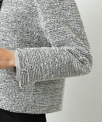 小さいサイズ］ファンシーツイードショートジャケット | MICHELKLEIN