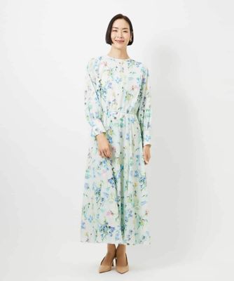 ＜MICHELKLEIN(Women/小さいサイズ)＞［小さいサイズ］フラワープリントワンピース