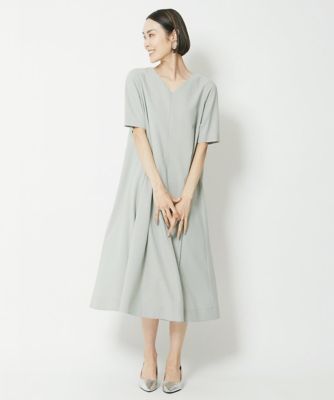 ＜MICHELKLEIN(Women/小さいサイズ)＞［小さいサイズ］リネンライクワンピース