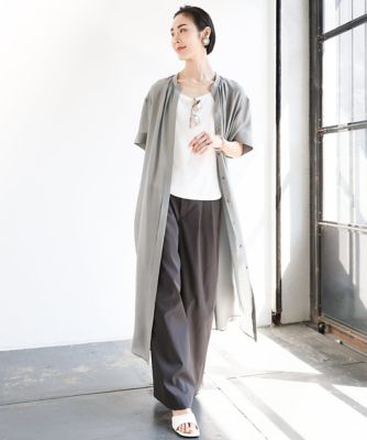 ［小さいサイズ］３ＷＡＹロングシャツワンピース