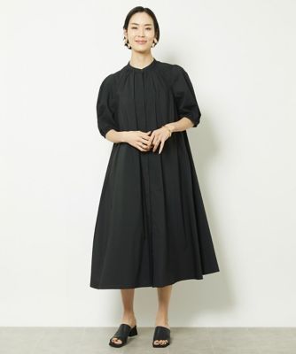 ［小さいサイズ］パフスリーブロングワンピース