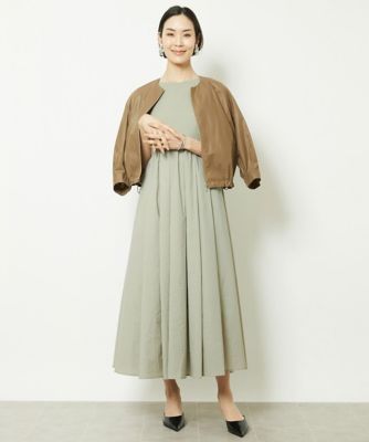 ［小さいサイズ］ニットドッキングワンピース（セットアップ対応）