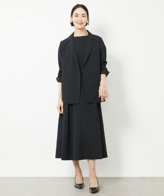 ［小さいサイズ］ドライタッチリネンライクワンピース