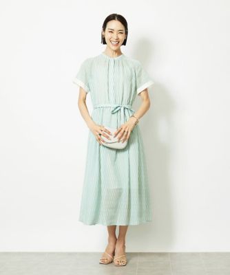 ＜MICHELKLEIN(Women/小さいサイズ)＞［小さいサイズ］ジオメトリック柄ワンピース