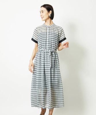 小さいサイズ］ジオメトリック柄ワンピース | MICHELKLEIN(Women