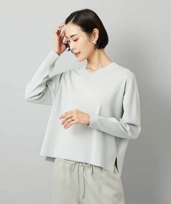 ＜MICHELKLEIN(Women/小さいサイズ)＞［小さいサイズ］Ｖネックニット