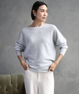 ＜MICHELKLEIN(Women/小さいサイズ)＞［小さいサイズ］［定番人気］ホールガーメント（Ｒ）ドルマンスリーブニット