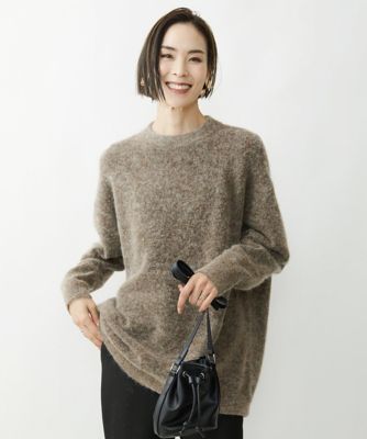 ＜MICHELKLEIN(Women/小さいサイズ)＞［小さいサイズ］シャギーチュニックニット