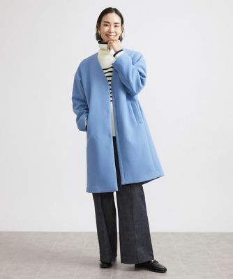 ［小さいサイズ］パネルボーダータートルネックニット