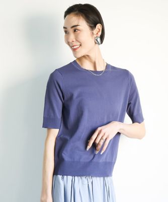［小さいサイズ］クルーネックニットプルオーバー（接触冷感／アンサンブル対応）