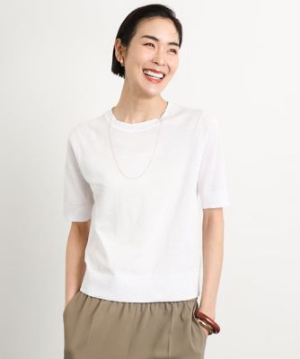 ［小さいサイズ］クルーネックニットプルオーバー（接触冷感／アンサンブル対応）