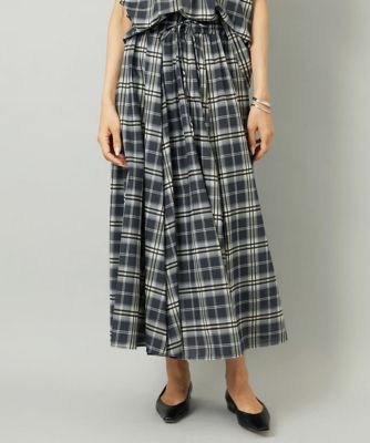 小さいサイズ］［セットアップ対応］ギャザースカート シアーチェック