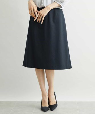 ＜MICHELKLEIN(Women/小さいサイズ)＞［小さいサイズ］トップサーモカルゼセミフレアスカート（定番スーツ／機能素材）