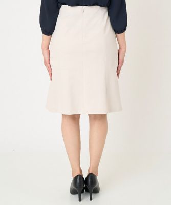 ［小さいサイズ］トリコットカノコセミフレアスカート（セットアップ対応／定番スーツ）