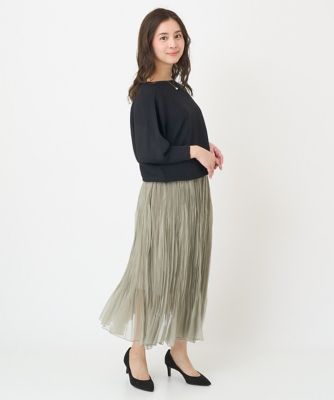 ［小さいサイズ］オーガンジープリーツシアースカート