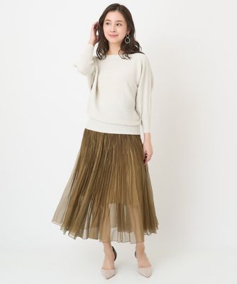 ［小さいサイズ］オーガンジープリーツシアースカート