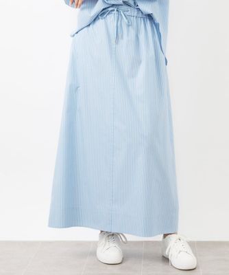 ［小さいサイズ］ストライプストレートスカート（セットアップ対応）