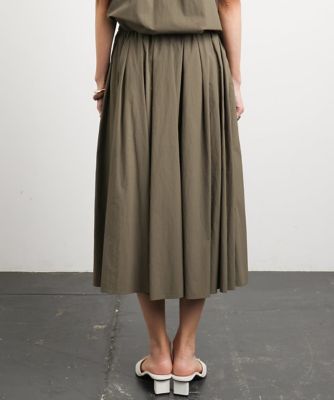 小さいサイズ］スピンドルギャザースカート 無地（ドライタッチ