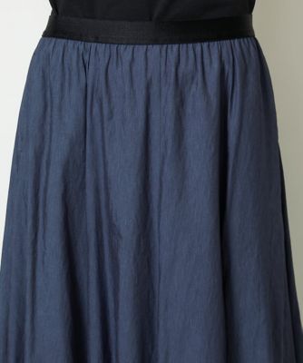 小さいサイズ］シャンブレーデニムフレアスカート | MICHELKLEIN(Women