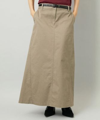 ＜MICHELKLEIN(Women/小さいサイズ)＞［小さいサイズ］［セットアップ対応］チノＡラインスカート