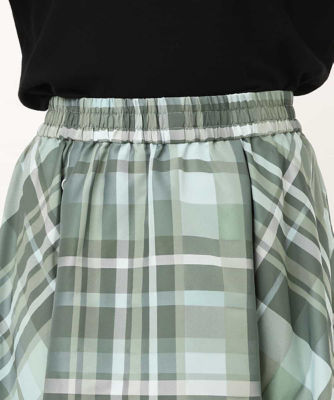 小さいサイズ］チェックジャカードフレアスカート | ファッション・服