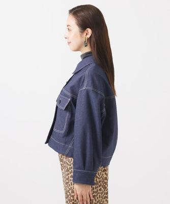 小さいサイズ］デニムライクブルゾン | MICHELKLEIN(Women/小さい