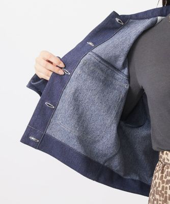 ミッシェルクラン（MICHEL ）/[小さいサイズ]デニムライクブルゾン 小さいサイズ］デニムライクブルゾン | MICHELKLEIN(Women/小さい