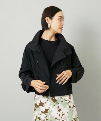 MICHELKLEIN(Women/小さいサイズ)/ミッシェルクラン [小さいサイズ]スタンドカラーショートブルゾン 94ブラック コート・ジャケット【三越伊勢丹/公式】