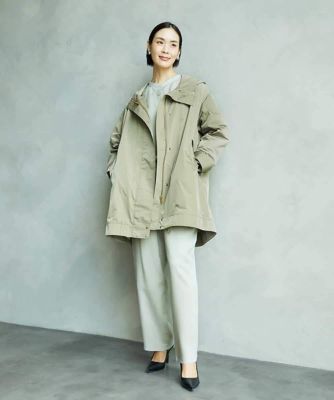 未使用品級 ヤッコマリカルド 大きめ 中綿コート ライナー付 フード XLサイズ 小さいサイズ］キルトライナー付きフードコート | MICHELKLEIN