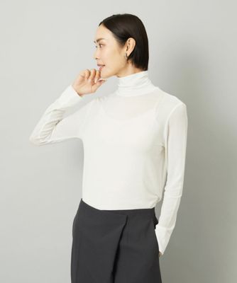 ❤️マンシングハイネック❤️　新品未使用　Lサイズ❤️－3℃クール　UVカット 小さいサイズ］［レイヤードにおすすめ］シアーハイネック