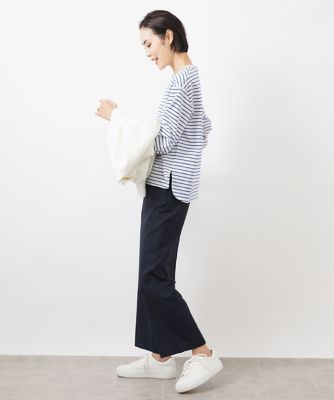 小さいサイズ］ワンポイント刺繍ロングスリーブカットソー