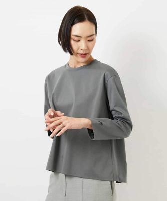 ＜MICHELKLEIN(Women/小さいサイズ)＞［小さいサイズ］バックフレアカットソー